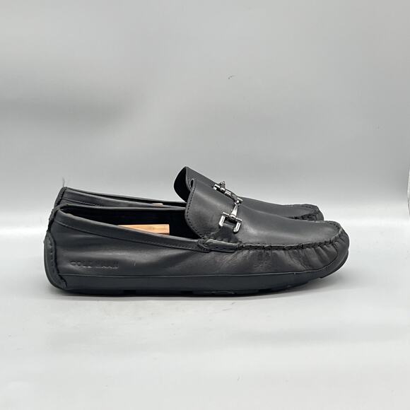 Cole Haan Shoes Mens 9 Black Leather Bit Driving Loafers Slip On Casual Comfort main image 11